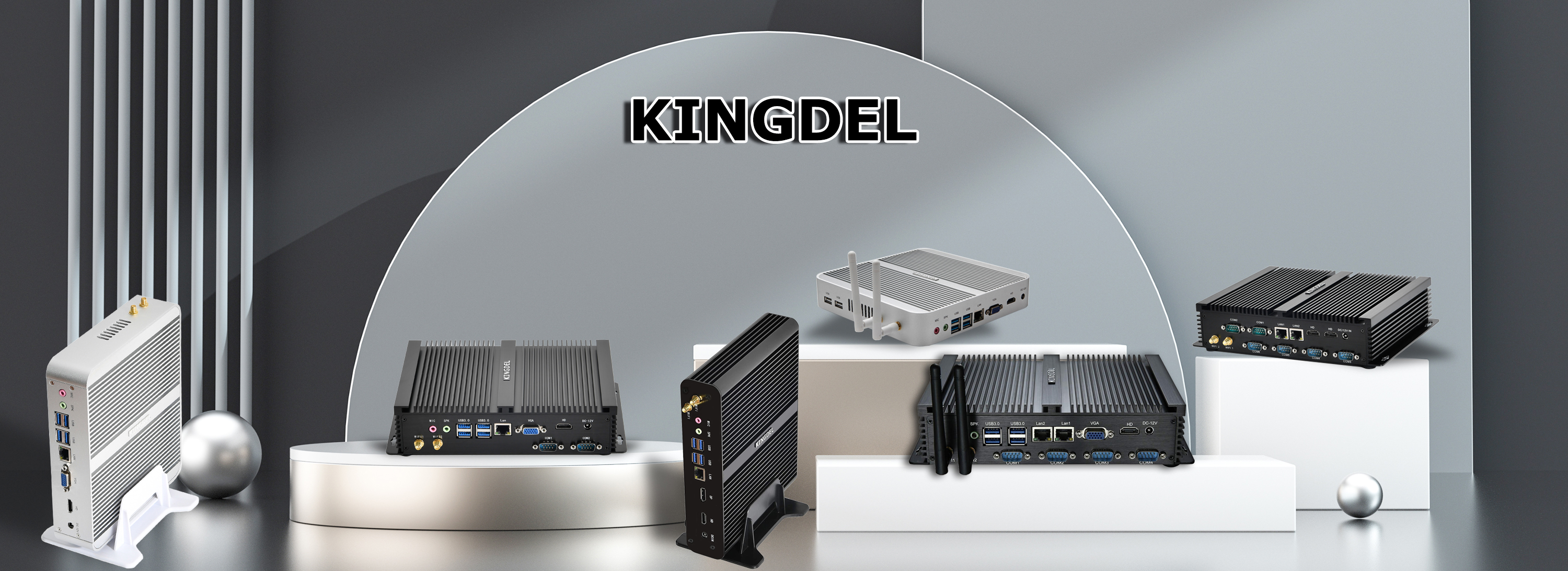 KINGDEL Fanless Mini PC